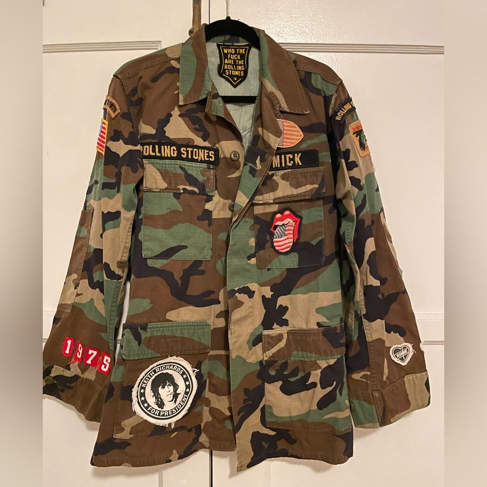 Made Worn Rolling Stones Camo Jacket